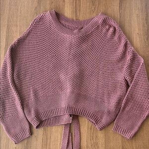 Express Mauve Crew Neck Sweater